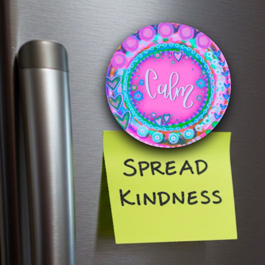 ピンクかわいらしハートカムトレンディーモダンおもしろい マグネット