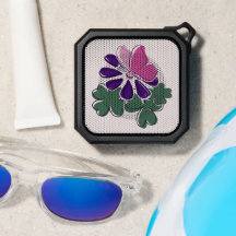 ピンクかわいらしバタフライパープルフラワードードルスタイル