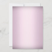 ピンクかわいらしバタフライ&クロスバプテスマ招待状 招待状 (裏面)