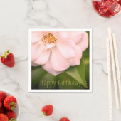 ピンクかわいらしバラデザイナー紙 スタンダードカクテルナプキン (インサイチュ)