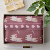 ピンクかわいらしバレンタインデラマ小さな女の子名 薄葉紙 (ギフト)