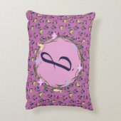 ピンクかわいらしパープルとイエローパンジー アクセントクッション (裏面(縦))