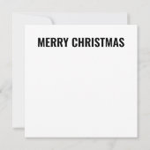 ピンクかわいらしパープルグリーンガーデンフラワークリスマス 招待状 (裏面)