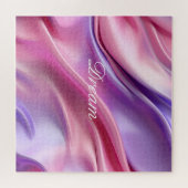 ピンクかわいらしパープルドリーム ジグソーパズル (横)