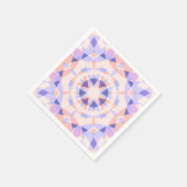 ピンクかわいらしパープルベビーガール誕生日魔法スター スタンダードカクテルナプキン (角)