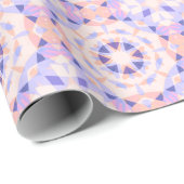 ピンクかわいらしパープルベビーガール誕生日魔法スター ラッピングペーパー (ロールコーナー)