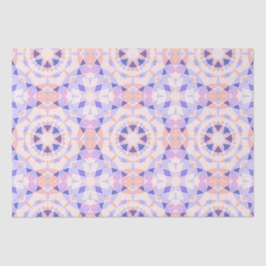 ピンクかわいらしパープルベビーガール誕生日魔法スター 薄葉紙 (正面)