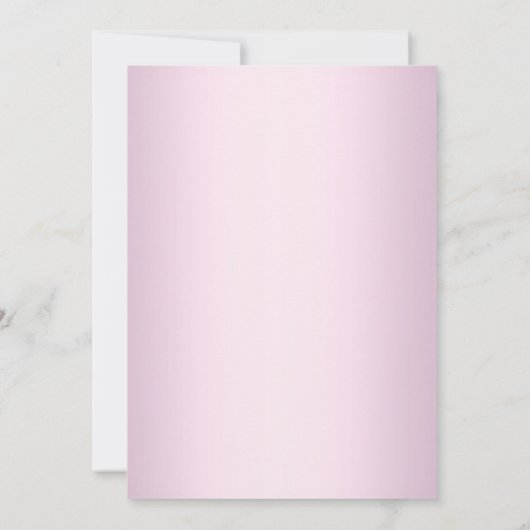 ピンクかわいらしパールボウクロストファースト聖餐式 招待状 (裏面)