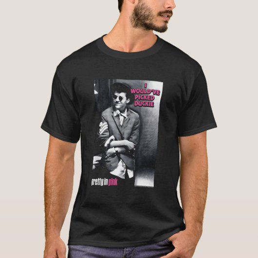 ピンクかわいらしピックダッキー Tシャツ (正面)