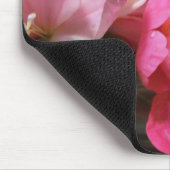 ピンクかわいらしピーニーフラワーホームオフィス マウスパッド (コーナー)