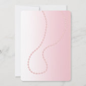 ピンクかわいらしピールズグラム誕生日 招待状 (裏面)