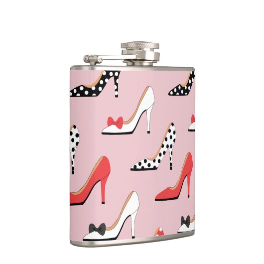 ピンクかわいらしファッションヒール フラスク (右)