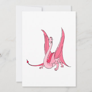 ピンクかわいらしファンタジードラゴン