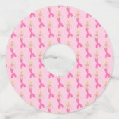 ピンクかわいらしファンタジーマーメイドカスタムー ワイングラスタグ (裏面)