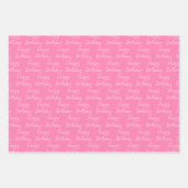 ピンクかわいらしファンタジーマーメイドカスタム誕生日 ラッピングペーパーシート (正面2)