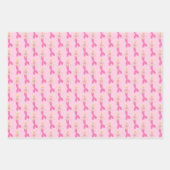 ピンクかわいらしファンタジーマーメイドカスタム誕生日 ラッピングペーパーシート (正面)