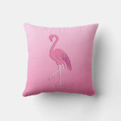ピンクかわいらしフラミンゴ クッション (裏面)