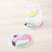 ピンクかわいらしフラミンゴ コースター (側面)