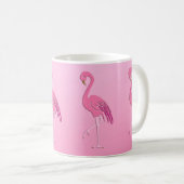 ピンクかわいらしフラミンゴ コーヒーマグカップ (正面右)