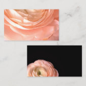 ピンクかわいらしフラワービジネスカード 名刺 (正面/裏面)