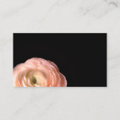 ピンクかわいらしフラワービジネスカード 名刺 (裏面)