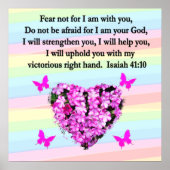 ピンクかわいらしフローライザヤ41:10デザイン ポスター (正面)