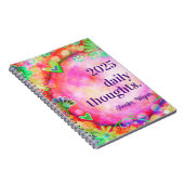 ピンクかわいらしフローラインスパイアのトレンディー「インスピリシティ」 ノートブック (右側)