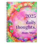 ピンクかわいらしフローラインスパイアのトレンディー「インスピリシティ」 ノートブック (正面)