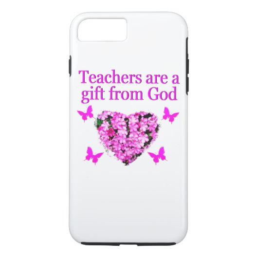 ピンクかわいらしフローラクリスチャン先生デザイン Case-Mate iPhoneケース (裏面)
