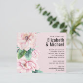 ピンクかわいらしフローラグ葉リーズ結婚予算 (スタンド正面)