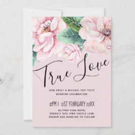 ピンクかわいらしフローラグ葉リーズ結婚予算