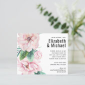 ピンクかわいらしフローラグ葉リーズ結婚予算 (スタンド正面)