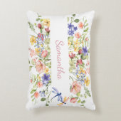 ピンクかわいらしフローラトンボ名 アクセントクッション (正面(垂直))