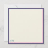 ピンクかわいらしフローラハートホサンナイースター ノートカード (裏面)