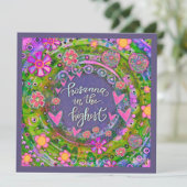 ピンクかわいらしフローラハートホサンナイースター ノートカード