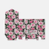 ピンクかわいらしフローラボーホ緑のパターン フェイバーボックス (折り畳みなし)