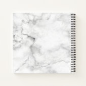 ピンクかわいらしフローラリースモノグラム ノートブック (裏面)