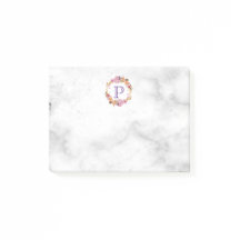 ピンクかわいらしフローラリースモノグラム