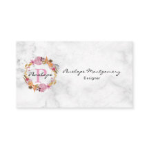 ピンクかわいらしフローラリースモノグラム