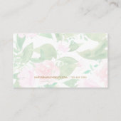 ピンクかわいらしフローラロイヤリティカード ロイヤリティカード (裏面)