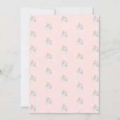 ピンクかわいらしフローラ初の聖餐式 招待状 (裏面)