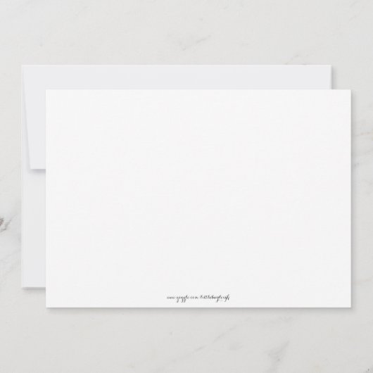 ピンクかわいらしフローラ引っ越し祝いパーティーパーティの招待状 招待状 (裏面)