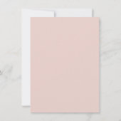 ピンクかわいらしフローラ水彩ブライダルシャワー 招待状 (裏面)