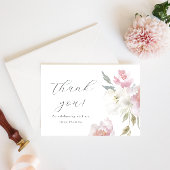 ピンクかわいらしフローラ誕生日キンセアニラありがとう 招待状