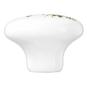 ピンクかわいらしフローラ セラミックノブ (側面)