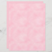 ピンクかわいらしフワフワ渦巻模様スクラップブック紙 (正面/裏面)