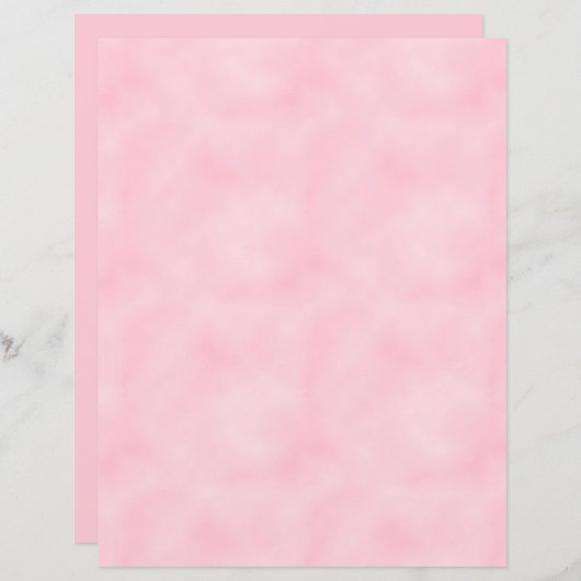 ピンクかわいらしフワフワ渦巻模様スクラップブック紙 (正面/裏面)