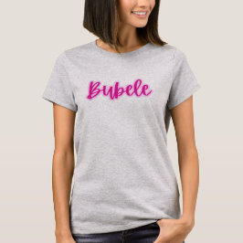 ピンクかわいらしブモダンベレ文字女子 Tシャツ