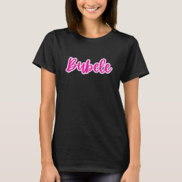 ピンクかわいらしブモダンベレ文字女子 Tシャツ