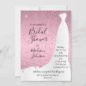 ピンクかわいらしブライダルシャワー- 招待状 (正面)